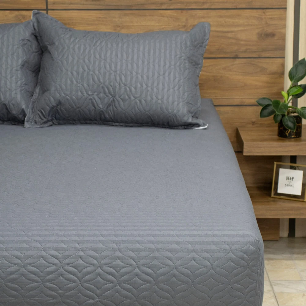 edredon-ajustable-gris-cama-moderna edredon ajustable gris cama moderna