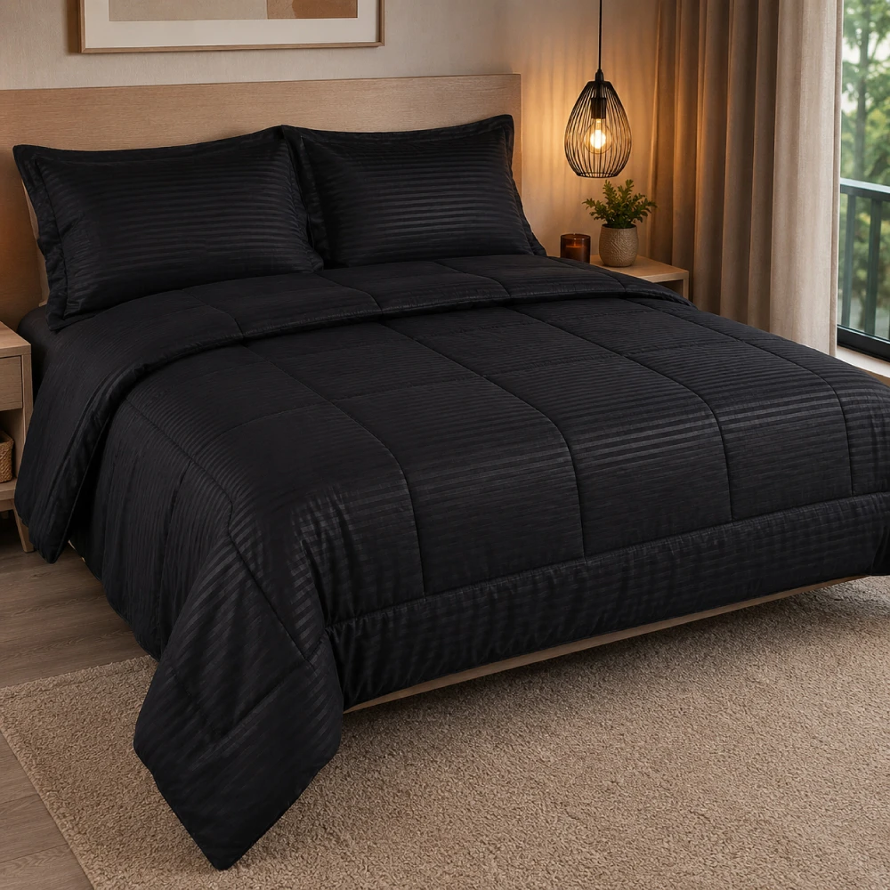 edredon-tipo-plumon-negro-ropa-de-cama edredon tipo plumon negro ropa de cama