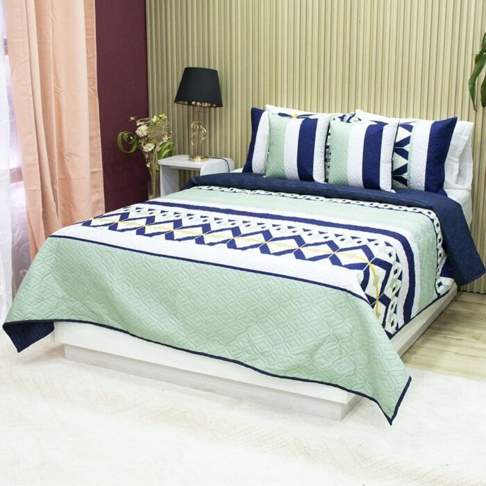 Sobrecama Deko Menta Nautica 3