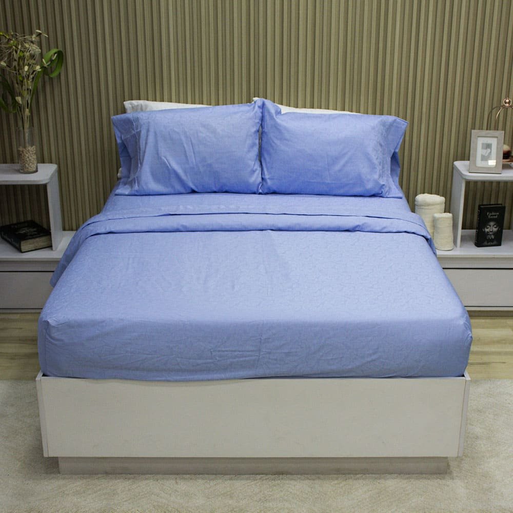 Juego de Sábanas Sky Deluxe Blue Mist – Jacquard 144 hilos 2 Juego de Sabanas Sky Deluxe Blue Mist – Jacquard 144 hilos 2