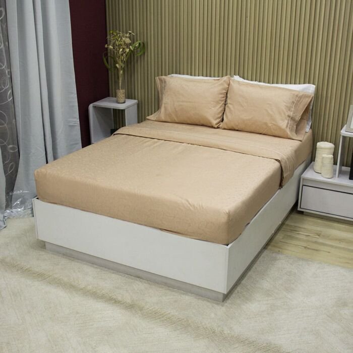 Juego de Sábanas Sky Deluxe Moka Soft– Jacquard 250 hilos