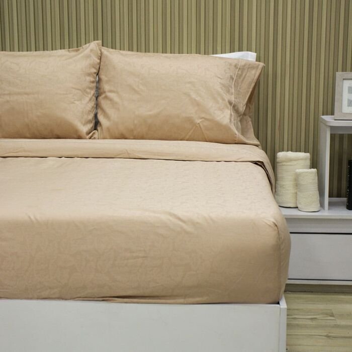 Juego de Sabanas Sky Deluxe Moka Soft– Jacquard 144 hilos 4