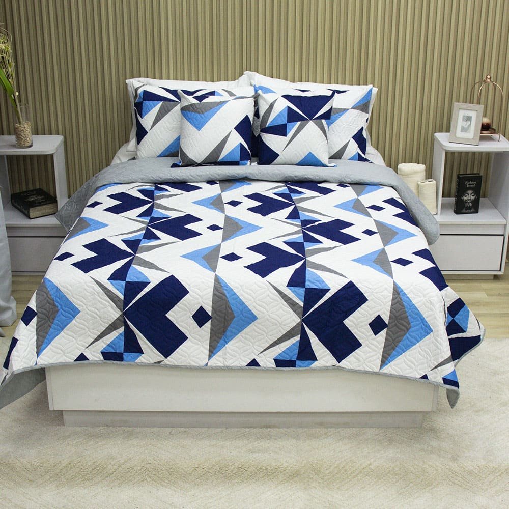 Sobrecama Becorat Blue Structure 2 Sobrecama Becorat Blue Structure 2
