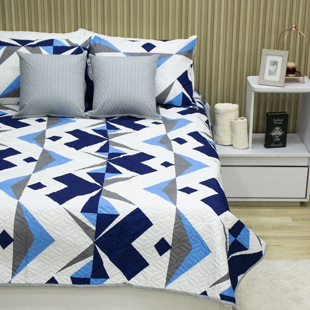 Sobrecama Becorat Blue Structure 6 Sobrecama Becorat Blue Structure 6