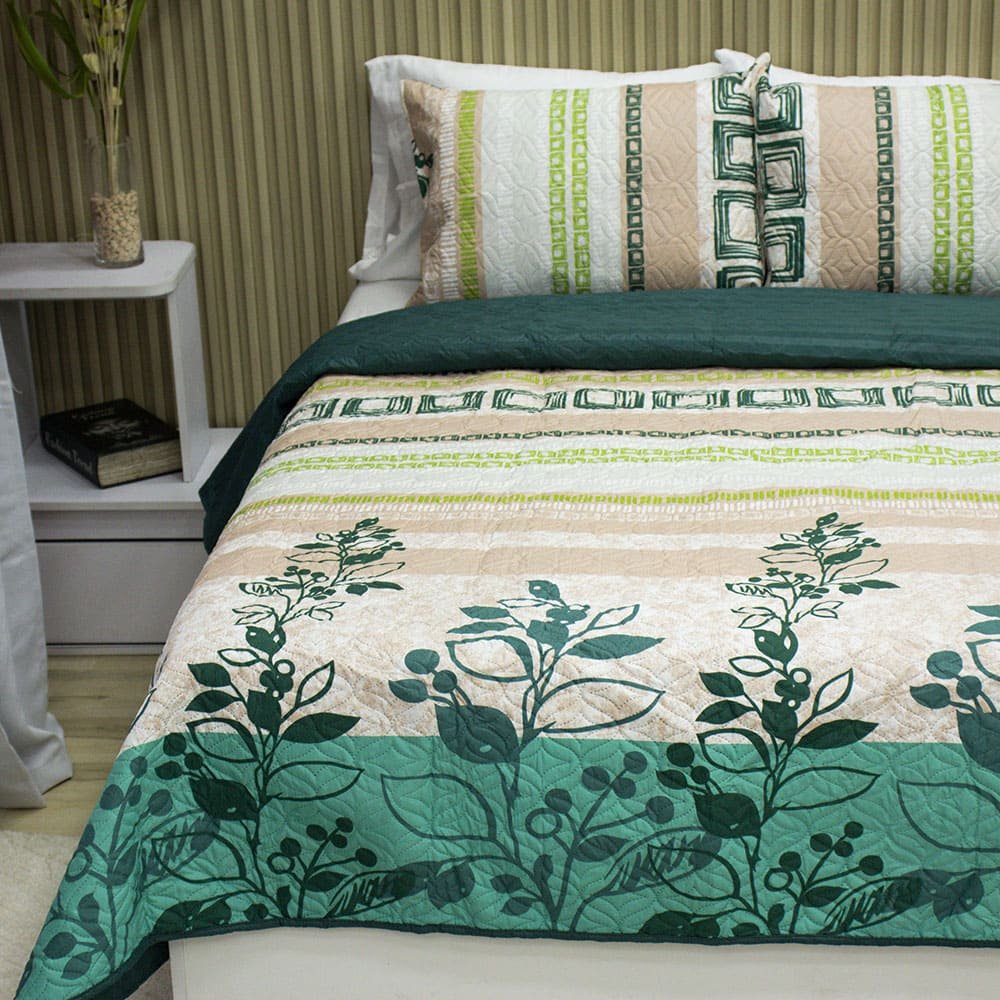 Sobrecama Becorat Botanic Emerald 2 Sobrecama Becorat Botanic Emerald 2