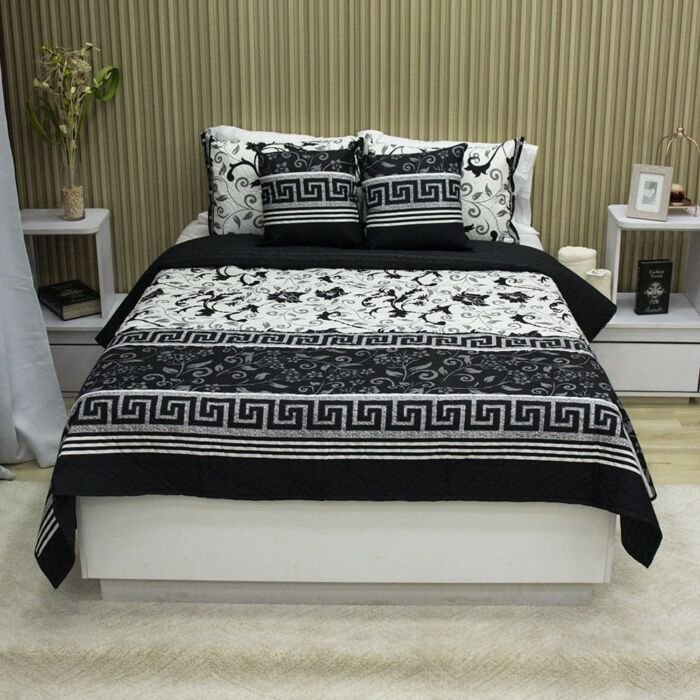 Sobrecama Deko Neo-Classic Black