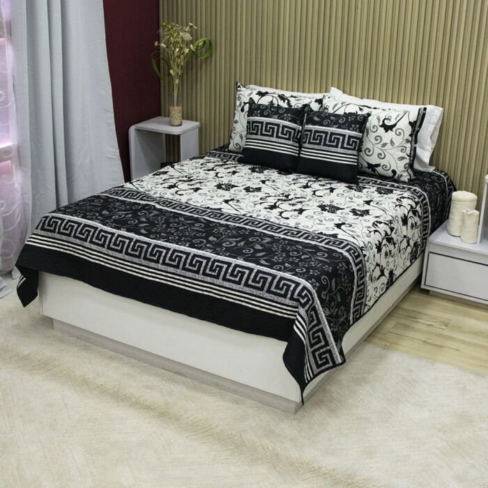 Sobrecama Deko Neo Classic Black 6