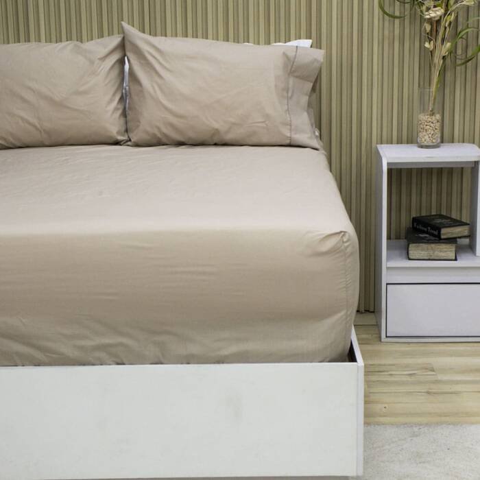 Set Sabana Ajustable Fundas de Almohada Fuelle Plus Dune 144 hilos 2