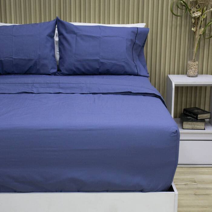 Juego de Sabana Fuelle Plus Navy 144 hilos 2