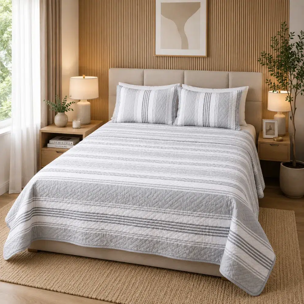 sobrecama-doble-faz-para-cama-gris-plata sobrecama doble faz para cama gris plata