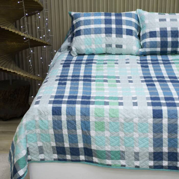 Sobrecama Becorat Plaid Grid